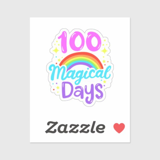100ste dag van school 100 dagen 35 sticker (Vel)