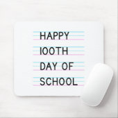 100ste dag van school 100 dagen school 1 muismat (Met muis)