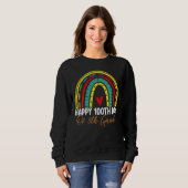 100ste dag van school 5e klas leraar Boho regenboo Trui (Voorkant volledig)