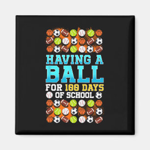 100ste dag van school basketbal voetbal voetbal do magneet