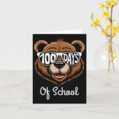100ste Dag van School Cool Beer 100 dagen slimmer Kaart (Gele Bloem)