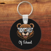 100ste Dag van School Cool Beer 100 dagen slimmer Sleutelhanger (Voorkant)