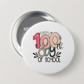 100ste Dag van School Design Ronde Button 7,6 Cm (Voorkant /achterkant)