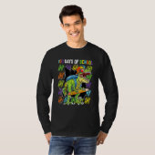 100ste Dag Van School Dinosaur Rex Dino Jongens Ki T-shirt (Voorkant volledig)