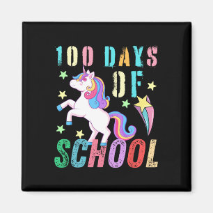 100ste dag van school eenhoorn Kinder 100 dagen sl Magneet
