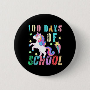 100ste dag van school eenhoorn Kinder 100 dagen sl Ronde Button 5,7 Cm