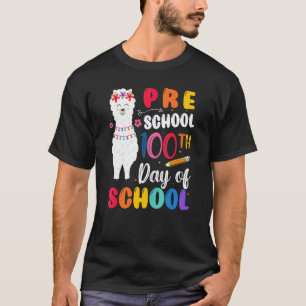 100ste dag van school geen probleem lama 100ste da t-shirt