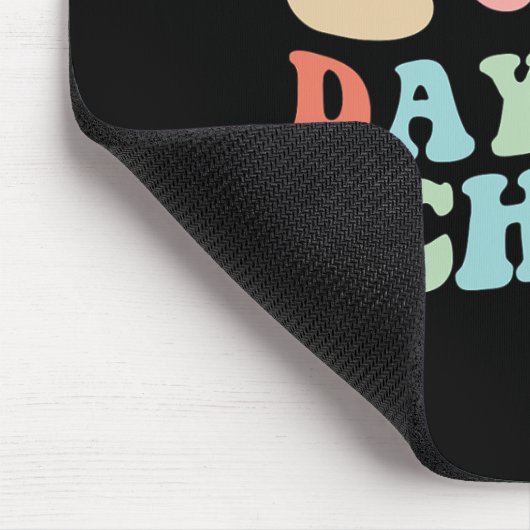 100ste dag van school groovy  ontwerp voor stud muismat (Hoek)