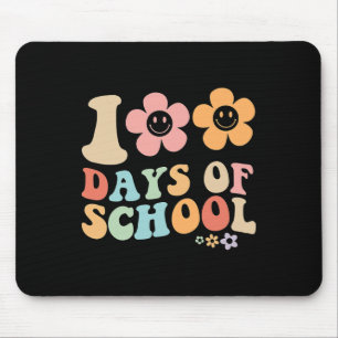 100ste dag van school Groovy ontwerp voor Stud Muismat