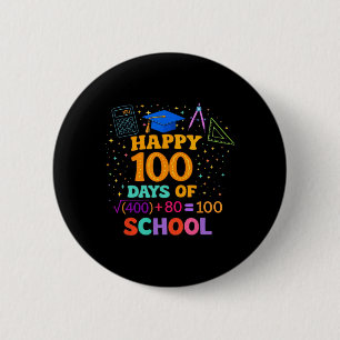 100ste dag van school leraar 100 dagen wiskunde fo ronde button 5,7 cm