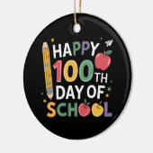 100ste Dag van School Leraren Gelukkig 100 Dagen Keramisch Ornament (Links)