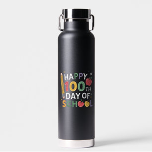 100ste Dag van School Leraren Gelukkig 100 Dagen Waterfles
