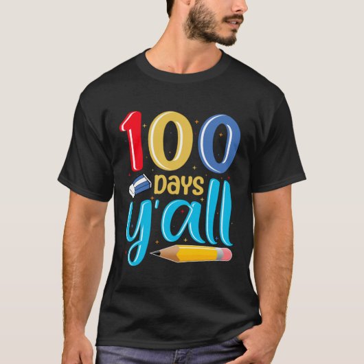 100ste Dag van School Leraren Kinderen Kind Jongen T-shirt (Voorkant)