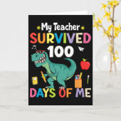 100ste dag van school mijn leraar heeft 100 dagen kaart (Gele Bloem)