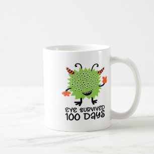 100ste dag van school Monster Boys Kinder Eye over Koffiemok