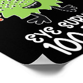 100ste dag van school Monster Boys Kinder Eye over Poster (Hoek)