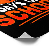 100ste dag van school skelet 100 dagen van school poster (Hoek)