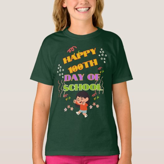 100ste dag van school t-shirt (Voorkant)