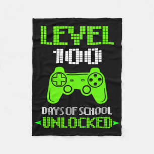 100ste Dag Van School T-shirt Kinderen Video Games Fleece Deken