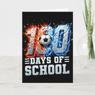 100ste dag van school voetbal 100 dagen van school kaart