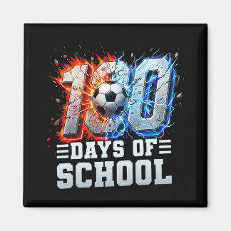100ste dag van school voetbal 100 dagen van school magneet