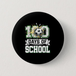 100ste dag van school voetbal 100 dagen van school ronde button 5,7 cm