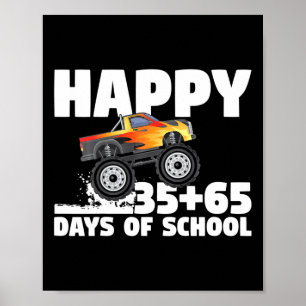100ste dag van schooljongens gelukkig 100 dagen va poster
