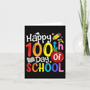 100ste dag van schoolleraren student gelukkig 100 kaart