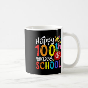 100ste dag van schoolleraren student gelukkig 100 koffiemok
