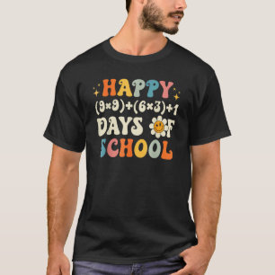100ste Dag Wiskunde Leraar Wiskunde Formule Gelukk T-shirt