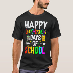100ste Dag Wiskunde Leraar Wiskunde Formule Gelukk T-shirt