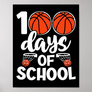 100ste dagen van school Bysketbyll Kinder jongens Poster
