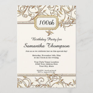 100ste Honderdste Glam Oude Hollywood Regency Fees Kaart