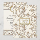 100ste Honderdste Glam Ouwhollywood Regency Feest Kaart (Voorkant / Achterkant)