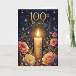 100ste Kaars Verjaardag Kaart