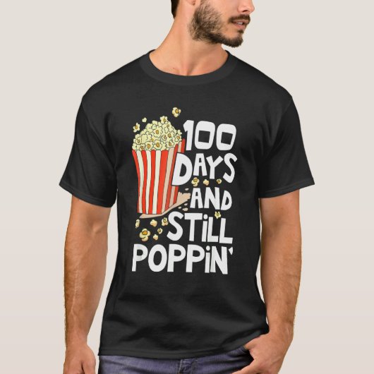 100ste schooldag 100 dagen en nog steeds poppend t-shirt (Voorkant)