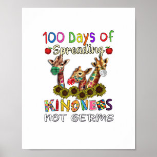 100ste schooldag 100 dagen van vriendelijkheid ver poster