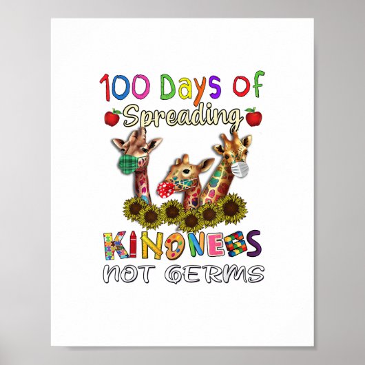 100ste schooldag 100 dagen van vriendelijkheid ver poster (Voorkant)