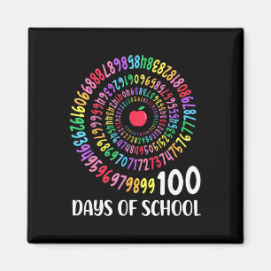 100ste Schooldag 100 Dagen Wiskunde Nummer Leraar Magneet