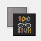 100ste schooldag Bruh 100 dagen schoolzon Magneet (Voorkant / Achterkant)