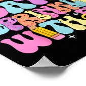 100ste schooldag Donut 100 dagen besprenkeld met Poster (Hoek)