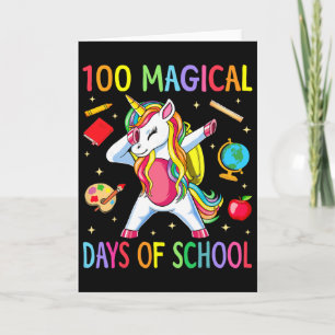 100ste Schooldag Eenhoorn 100 Magische Dagen Lesge Kaart