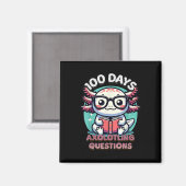 100ste schooldag Grappig 100 dagen Ik Axolotl Ques Magneet (Voorkant / Achterkant)