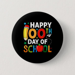 100ste schooldag Kinder 100 schooldagen Ronde Button 5,7 Cm