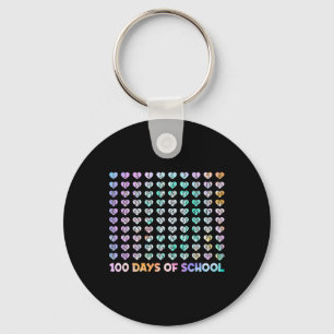 100ste schooldag Leopard Rainbow 100 dagen Smart Sleutelhanger