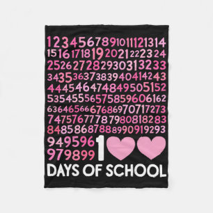 100ste Schooldag Leraar 100 Dagen Meisjes Wiskunde Fleece Deken
