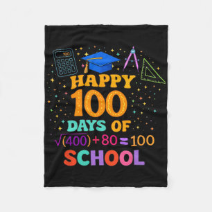 100ste Schooldag Leraar 100 Dagen Wiskunde Formule Fleece Deken