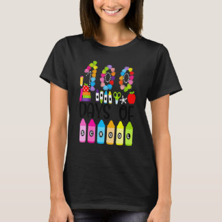100ste Schooldag Leraren Pre k Kinderen 100 Dagen T-shirt