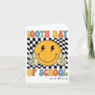 100ste schooldag vibes 100 dagen voor leraar kaart