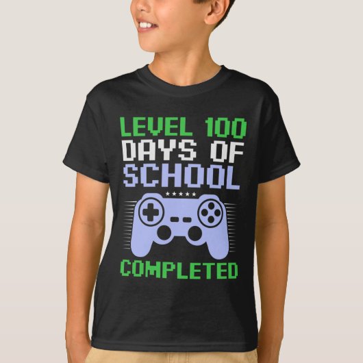 100ste schooldag voltooid voor kinderen t-shirt (Voorkant)